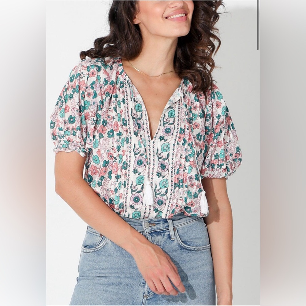 Cleobella Loren Blouse Wildflower Sz S